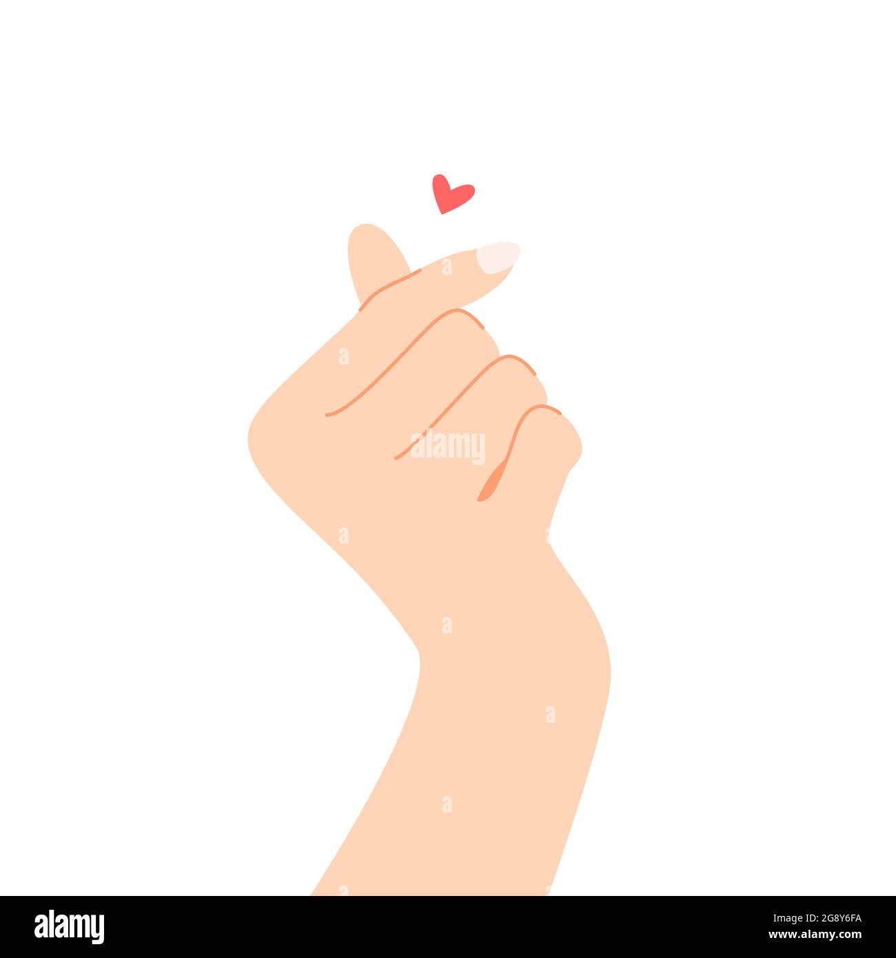 Haciendo un corazón con las manos Imágenes vectoriales de stock - Alamy