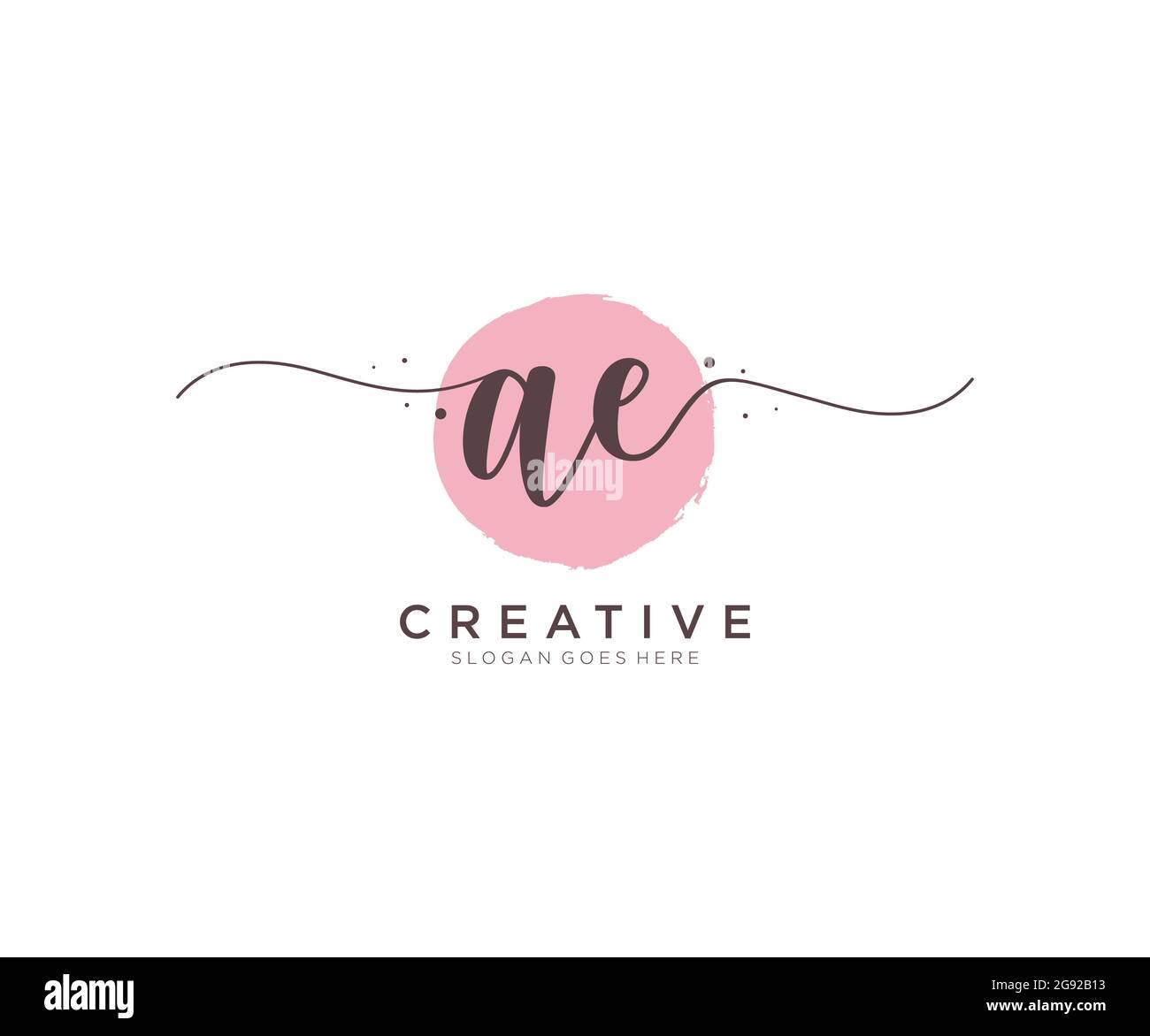 Ae Femenino Logotipo De Belleza Monograma Y Elegante Logotipo De Diseno Escritura A Mano Logotipo De La Firma Inicial Boda Moda Floral Y Botanico Con Creativo Imagen Vector De Stock Alamy