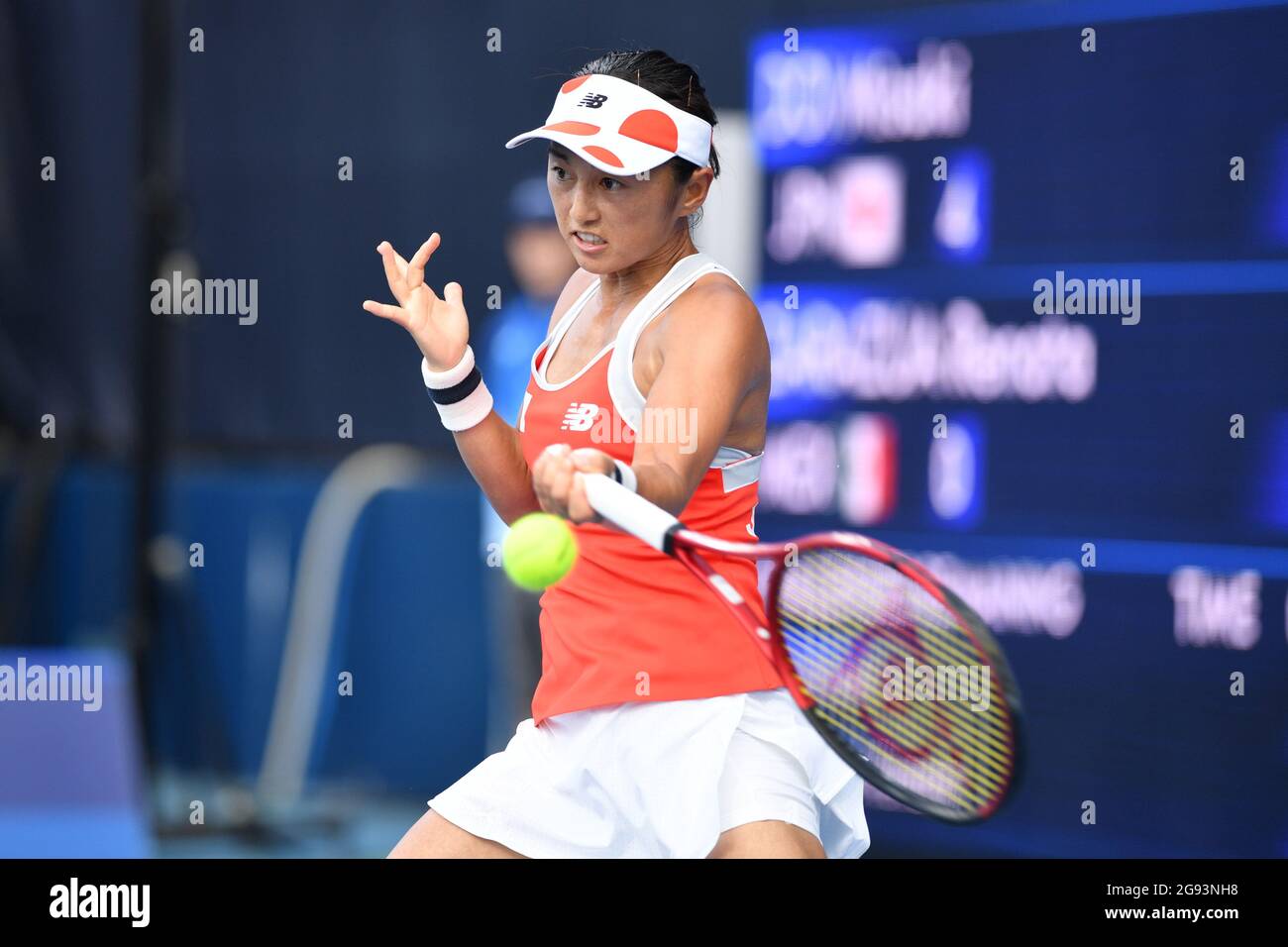 Tokio, Japón. 24th de julio de 2021. Misaki Doi (JPN), 24 DE JULIO de 2021  - Tenis : Solteros femeninos 1st Ronda durante los Juegos Olímpicos de  Tokio 2020 en el Ariake