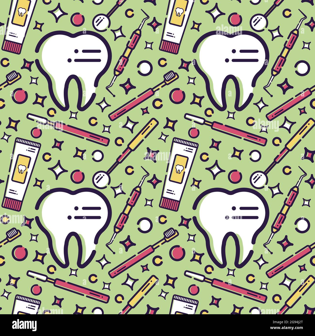 Patrón vectorial sin costuras sobre tema dental. Dientes y equipo para dentistas. Se utiliza para fondos, tarjetas, fondos de pantalla Imagen Vector de stock - Alamy Patrón vectorial sin costuras sobre tema dental. Dientes y equipo para dentistas. Se utiliza para fondos, tarjetas, fondos de pantalla Imagen Vector de stock - Alamy