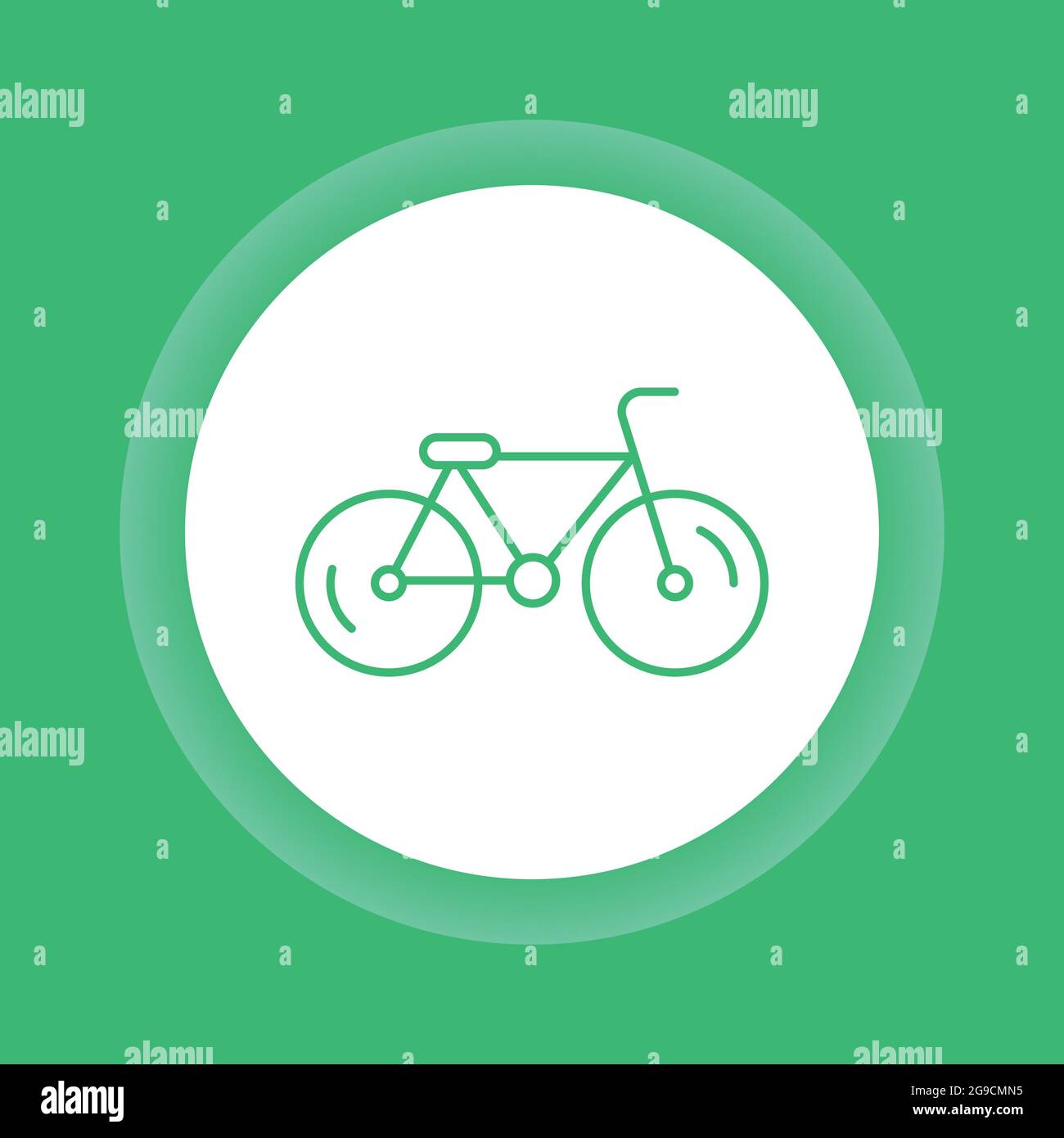 Icono de botón de color de bicicleta. Prevención de la contaminación.  Estilo de vida sin residuos. Pictograma de resumen para página web,  aplicación móvil, promoción Imagen Vector de stock - Alamy