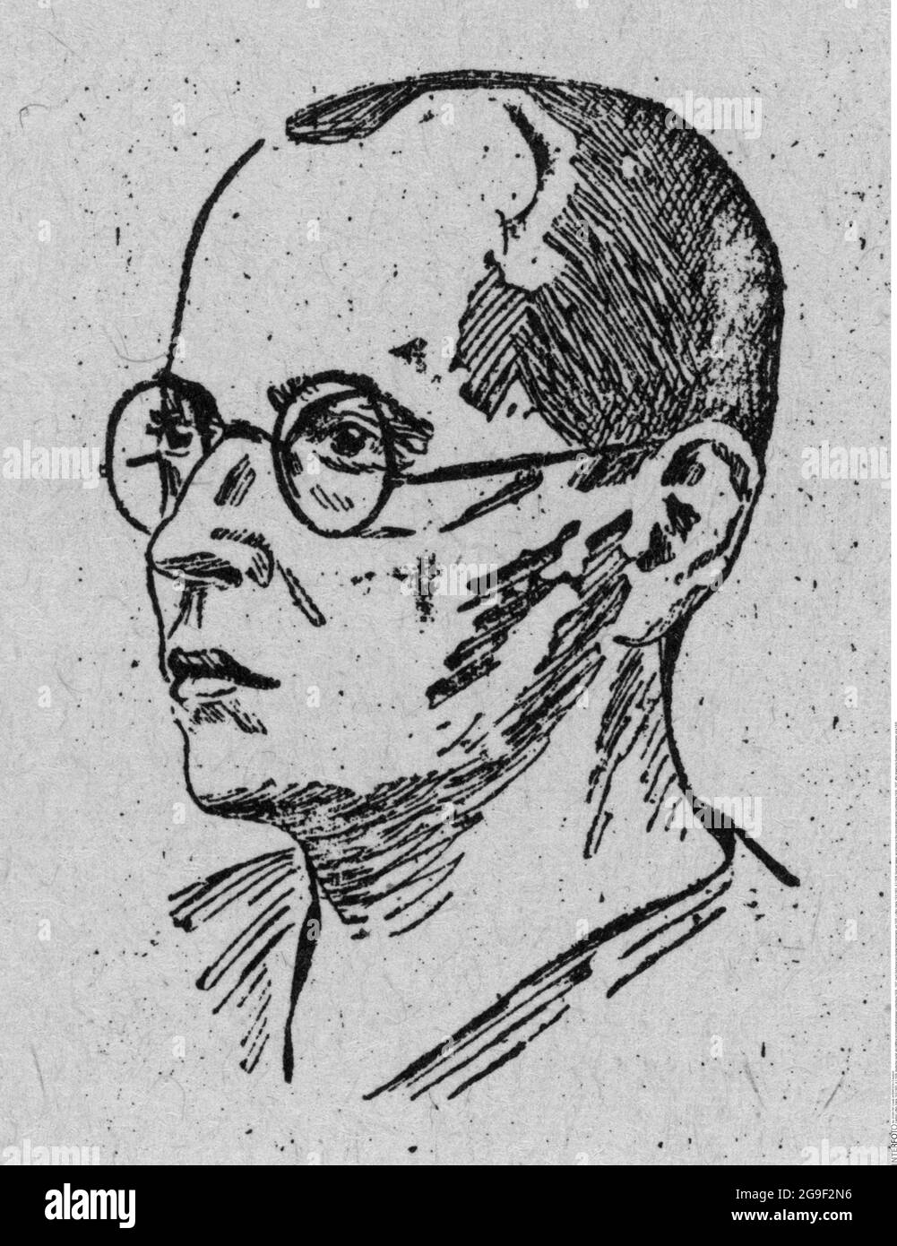 Litten, Hans, 19.6.1903 - 4,2.1938, abogado alemán, como prisionero en el campo de concentración Lichtenburg 1934 - 1937, USO-EDITORIAL-SOLAMENTE Foto de stock