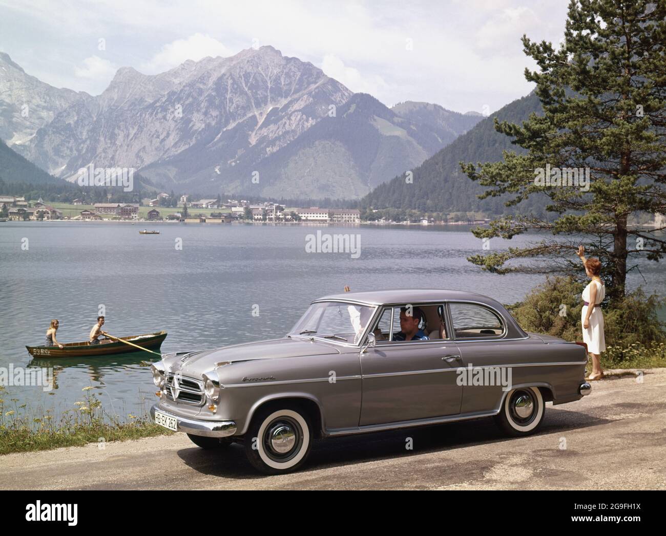 Transporte, coche, Borgward Isabella TS, 1959, DERECHOS-ADICIONALES-LIQUIDACIÓN-INFO-NO DISPONIBLE Foto de stock