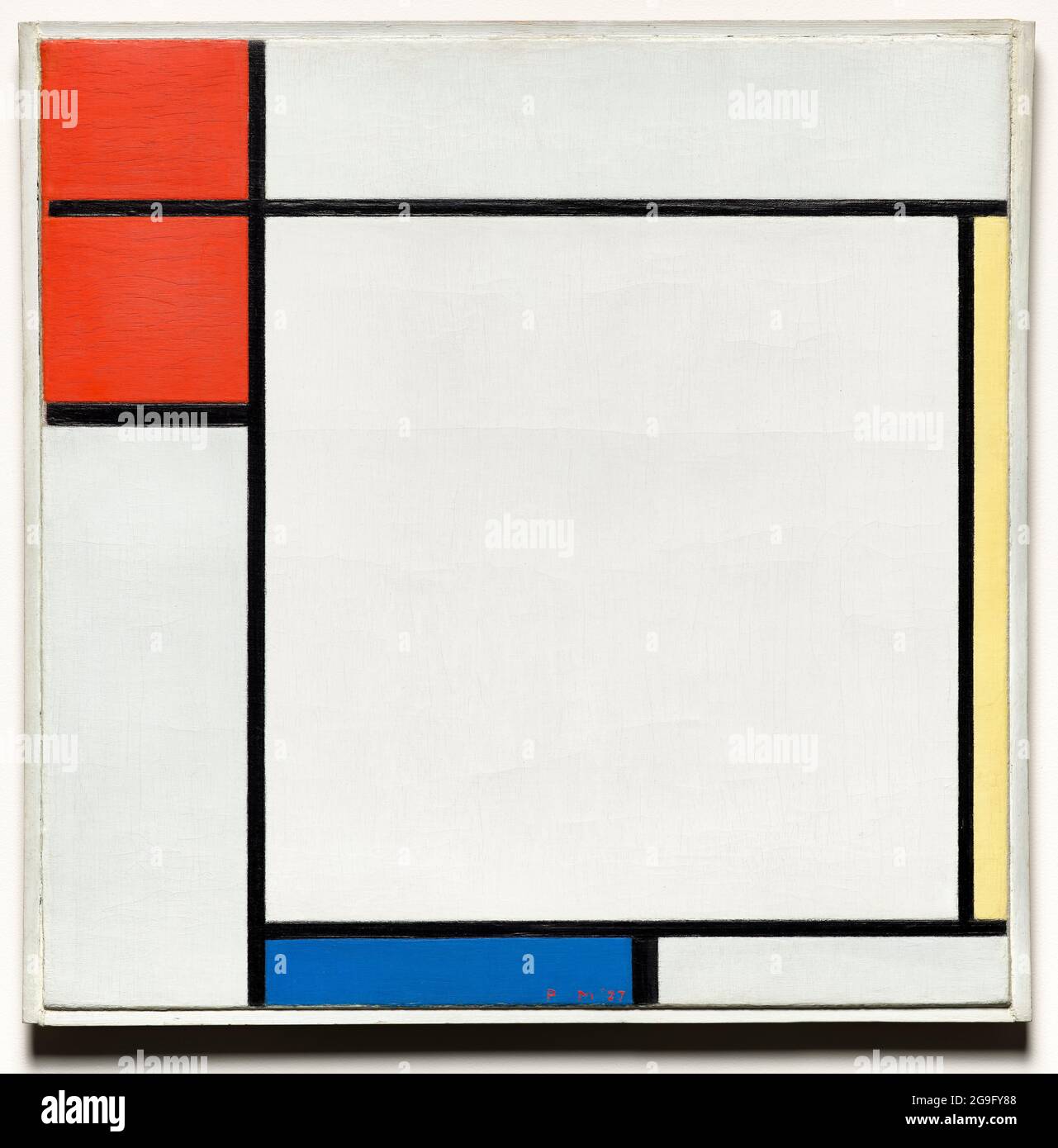 Piet Mondrian (Piet Mondriaan), pintura abstracta, Composición con Rojo,  Amarillo y Azul, 1927 Fotografía de stock - Alamy