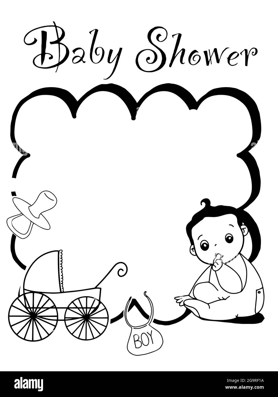 Icono de huella bebé Imágenes de stock en blanco y negro - Alamy
