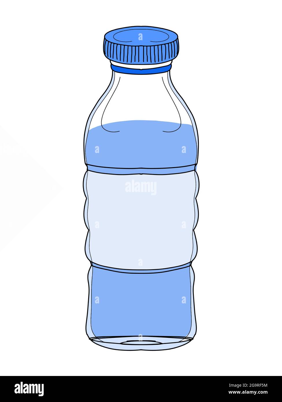 botellas de agua, dibujo de ilustración Fotografía de stock - Alamy