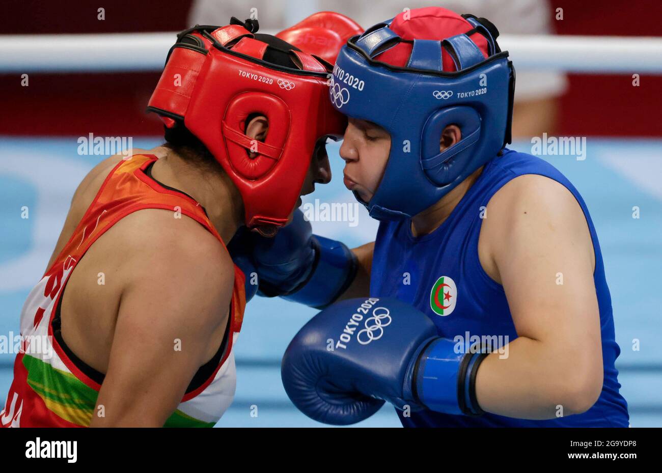 Olimpiadas de Tokio 2020 - Boxeo - Mujeres Middlewight - Últimos 16 -  Kokugikan Arena - Tokio, Japón - 28 de julio