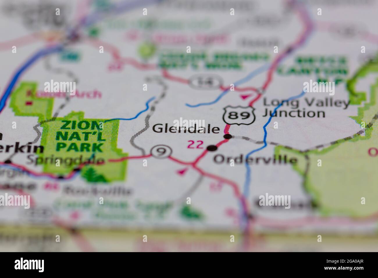 Mapa de glendale utah fotografías e imágenes de alta resolución Alamy
