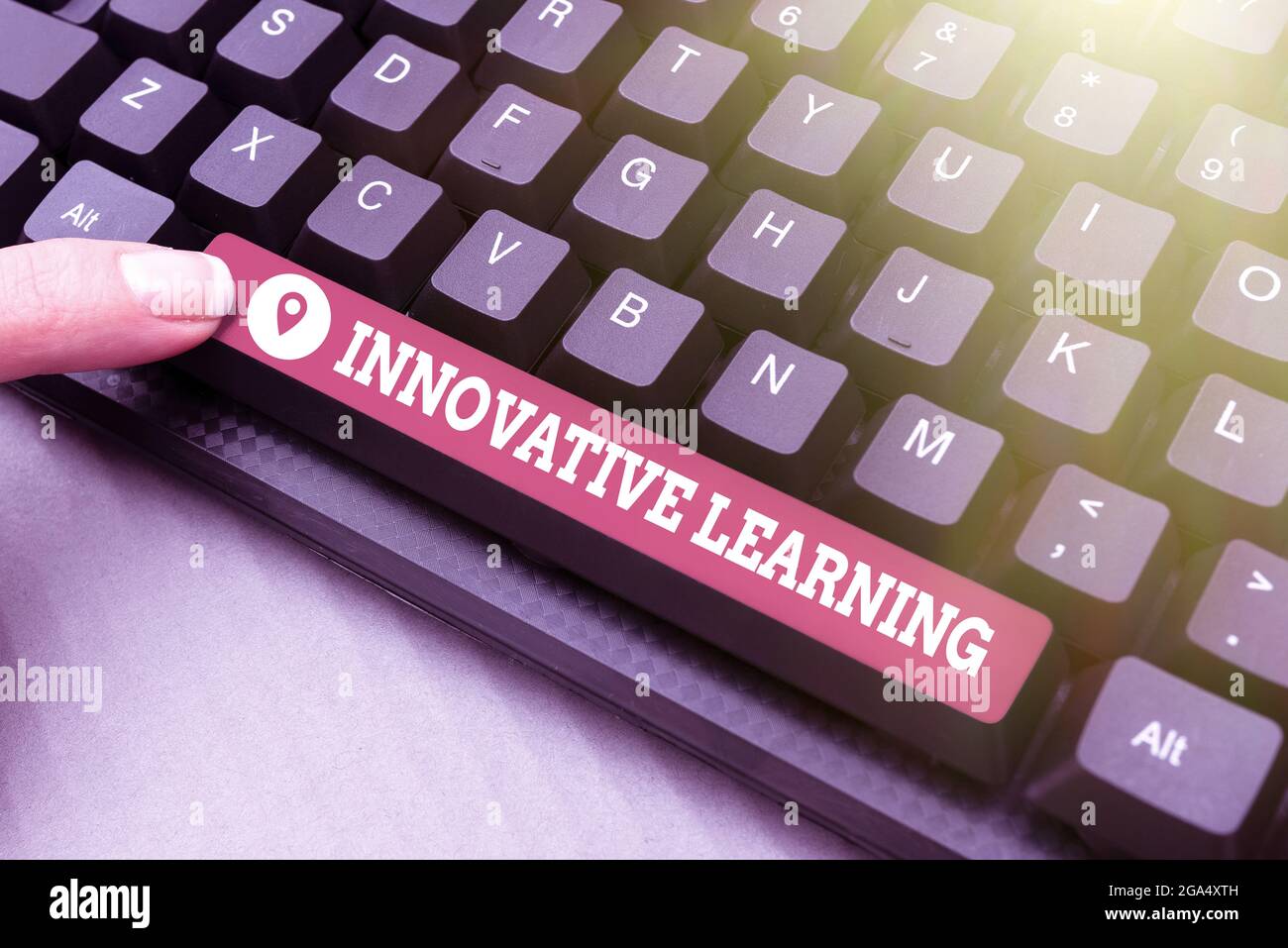 Texto que muestra inspiración Aprendizaje innovador. Palabra para la