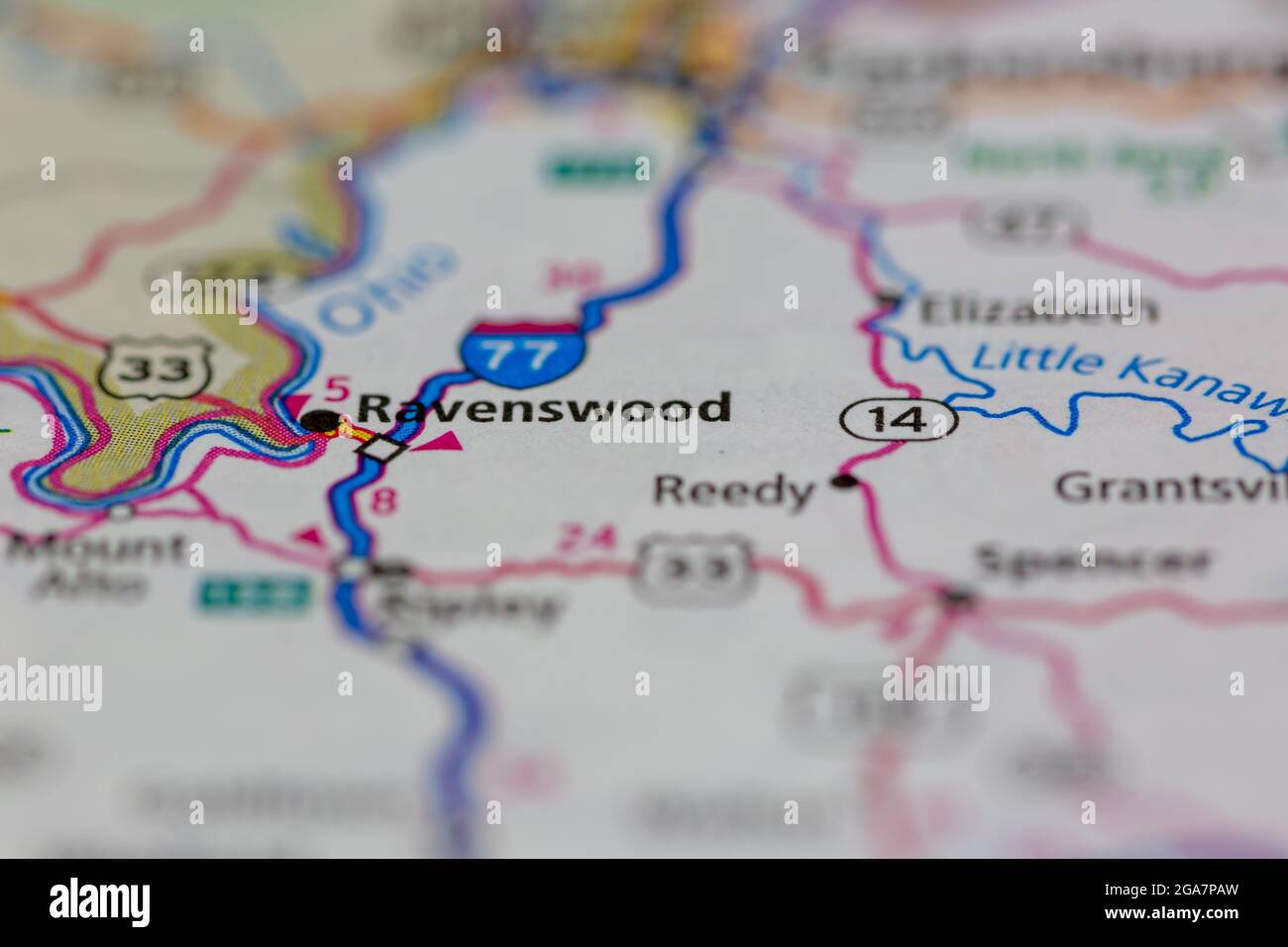 Mapa de virginia ravenswood fotografías e imágenes de alta resolución