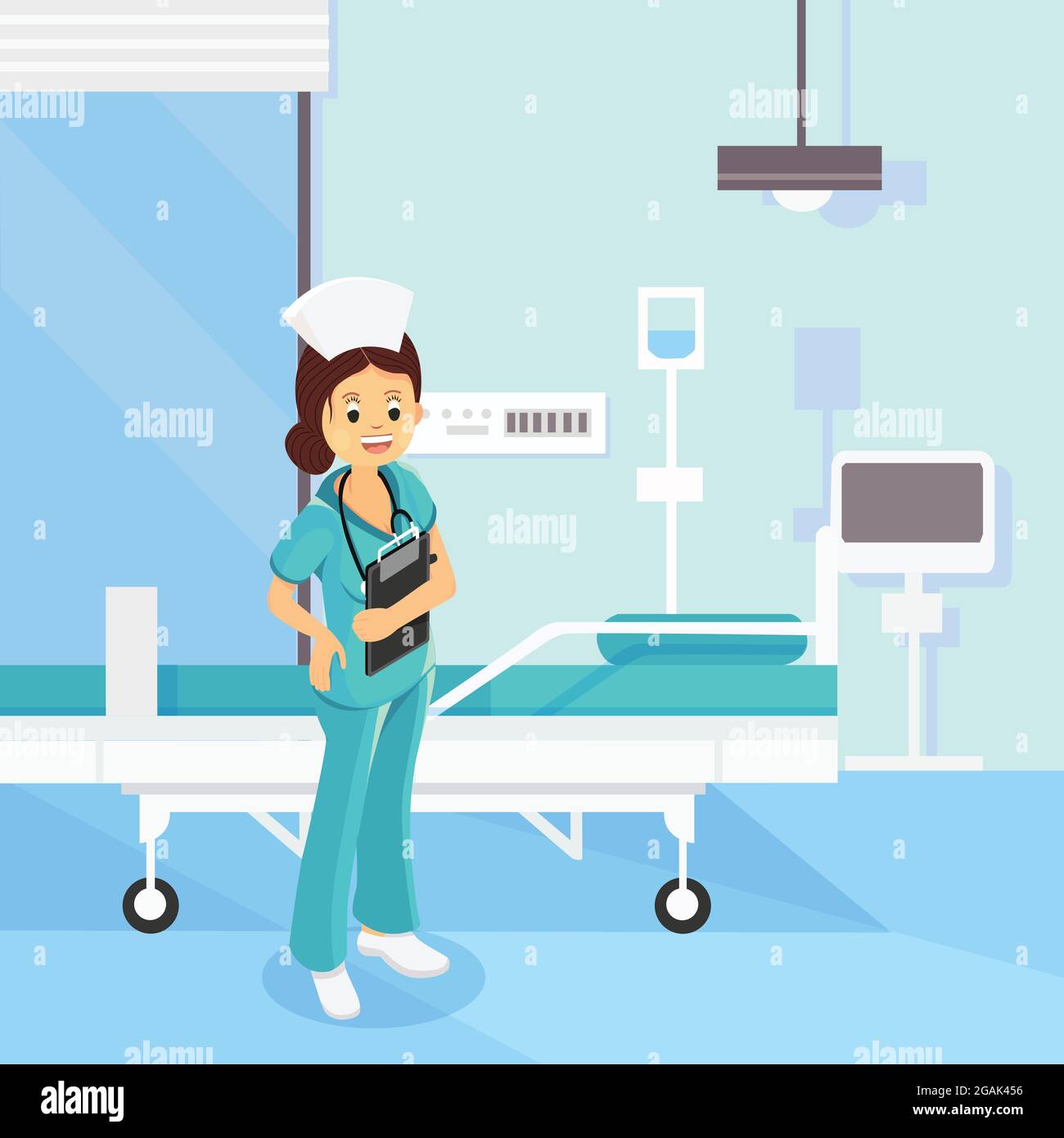 Enfermera con paciente en caricatura fotografías e imágenes de alta  resolución - Alamy