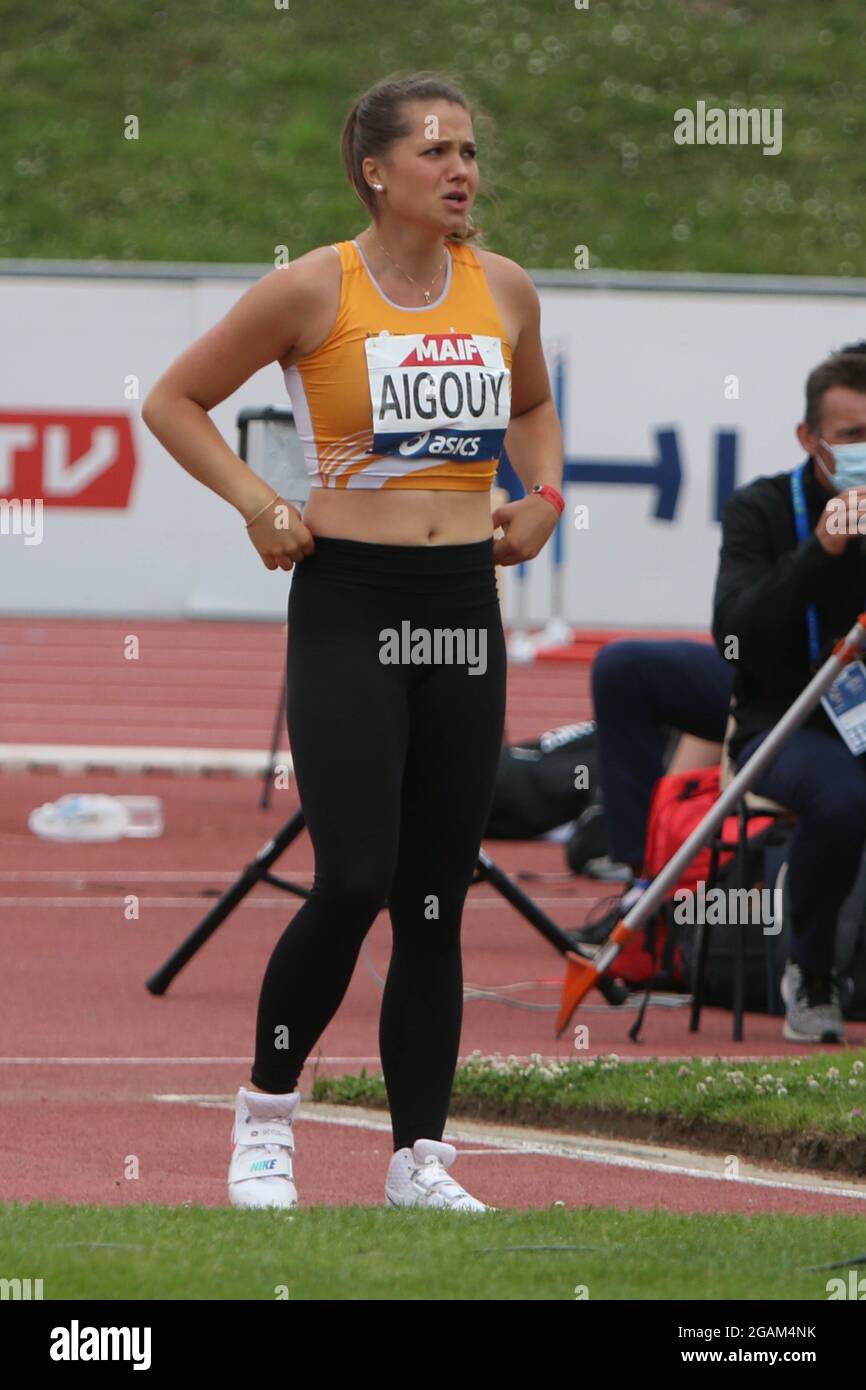 AIGOUY Jona Javelot Womens durante el campeonato francés de atletismo de  2021 el 25 de junio
