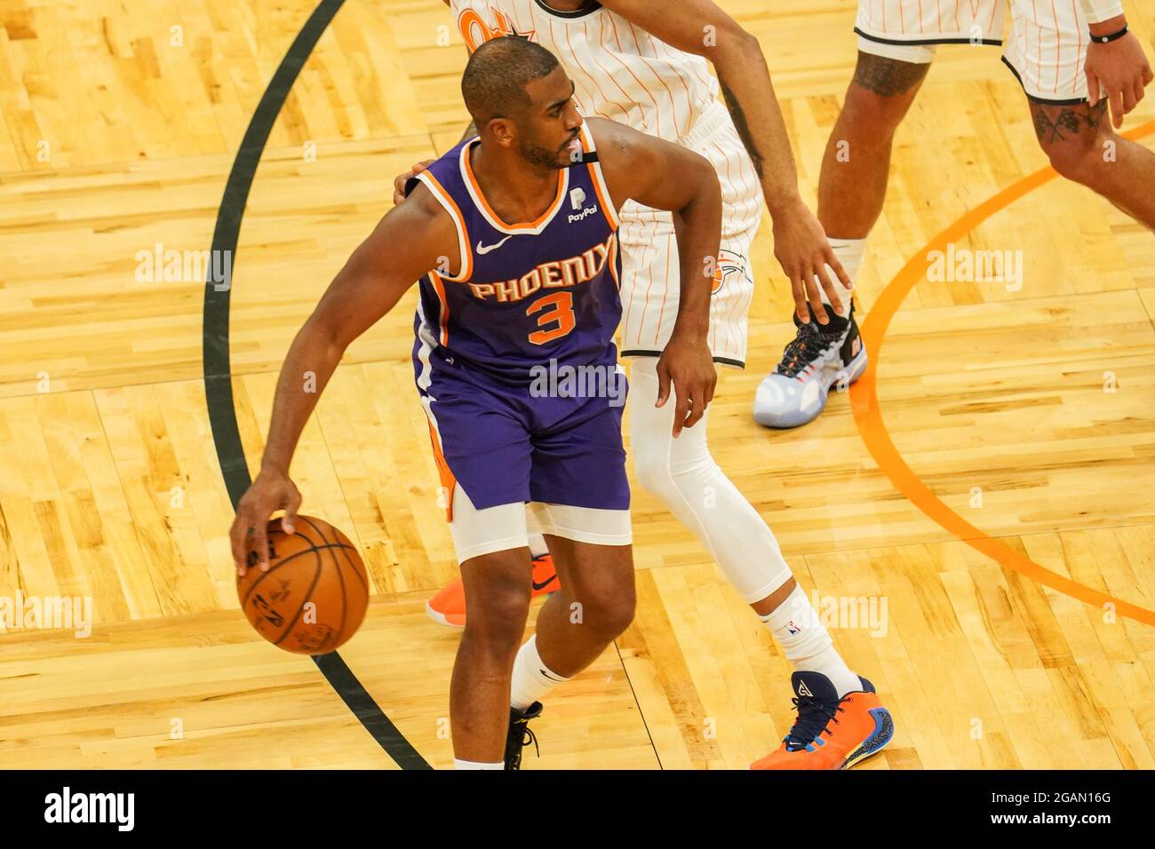 Orlando, Florida, EE.UU., 23 de marzo de 2021, Phoenix Suns Chris Paul #3  en el Amway Center (crédito de la foto: Marty Jean-Louis Fotografía de  stock - Alamy