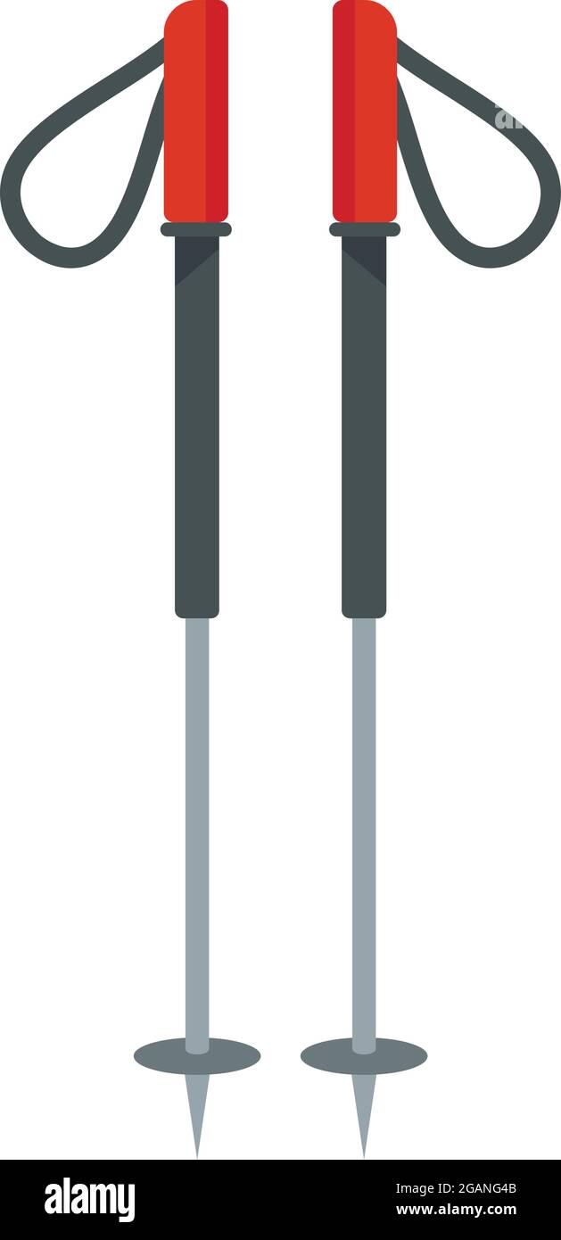 Icono de bastones de senderismo. Ilustración simple de bastones de  senderismo icono vectorial para diseño web aislado sobre fondo blanco  Imagen Vector de stock - Alamy