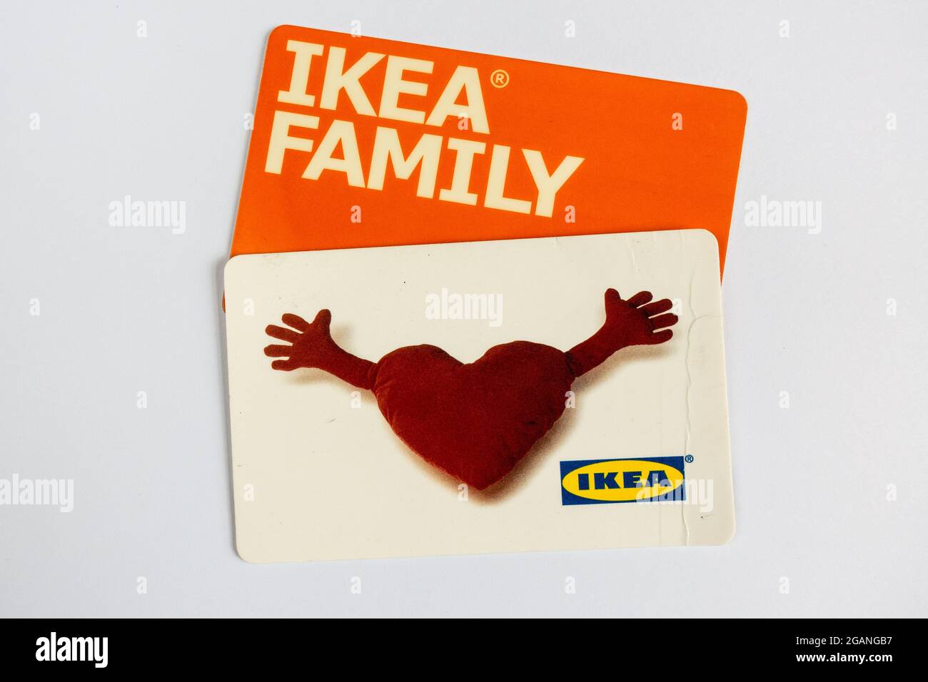 Tarjeta familiar IKEA y tarjeta regalo Fotografía de stock - Alamy