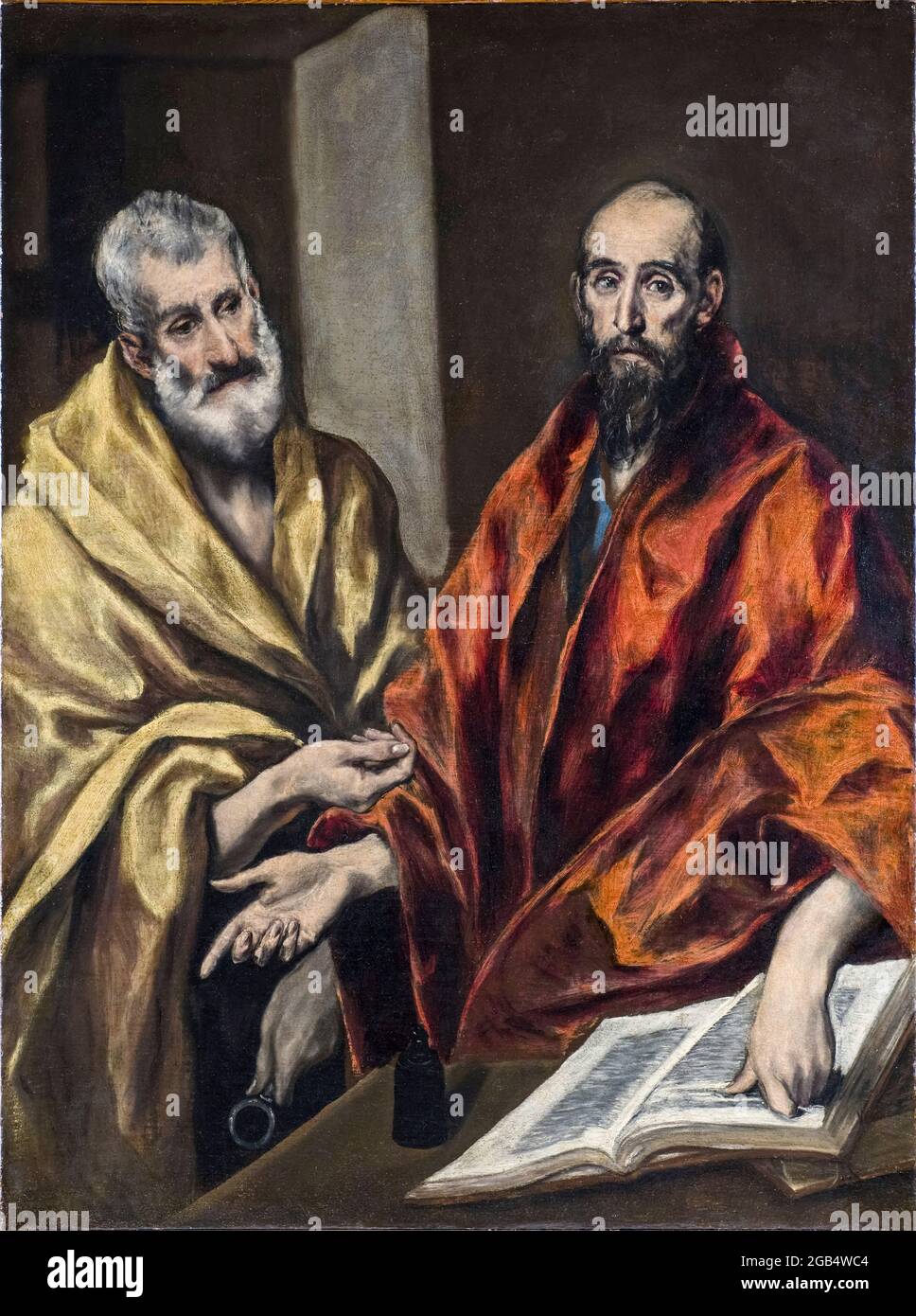El Greco, San Pedro, y San Pablo, pintura, 1605-1608 Foto de stock