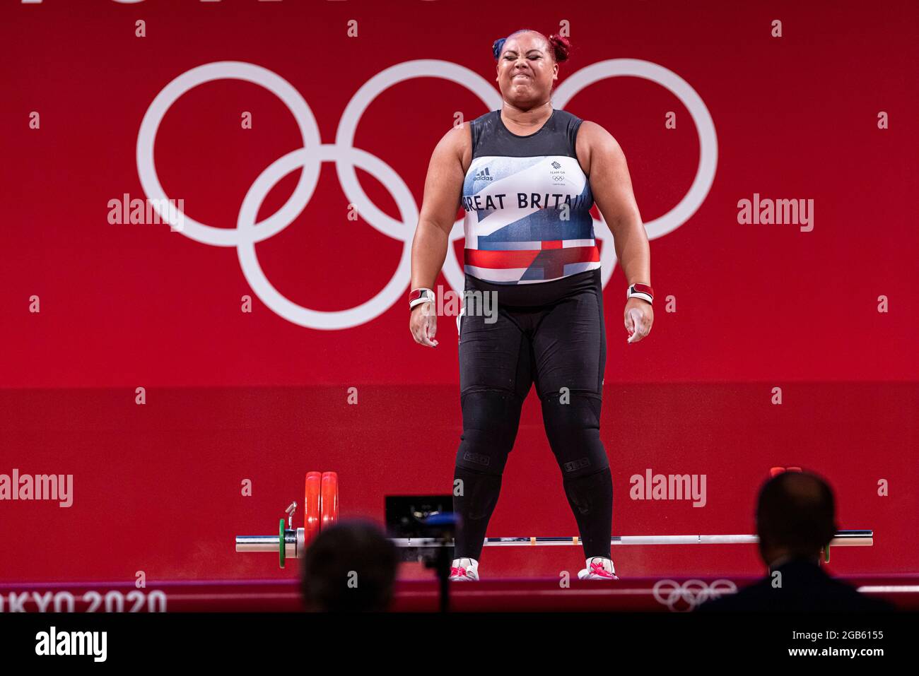 Tokio, Japón. 2nd de agosto de 2021. Juegos Olímpicos: Levantamiento de pesas, grupo A de mujeres +87kg, en el Foro Internacional de Tokio. © ABEL F. ROS / Alamy Live News Foto de stock