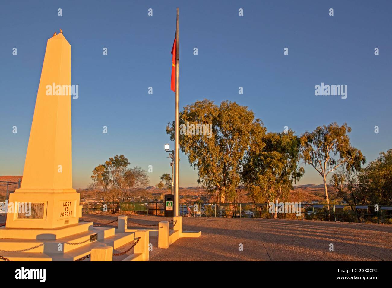 Anzac Hill, Alice Springs Foto de stock