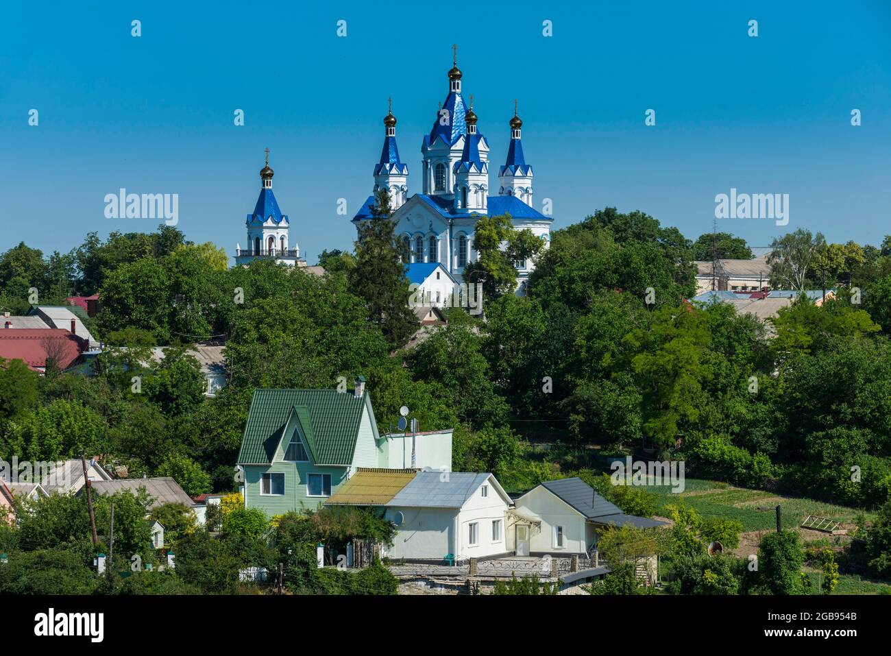 Iglesia de San Jorge, Kamianets-Podilskyi, Ucrania Foto de stock