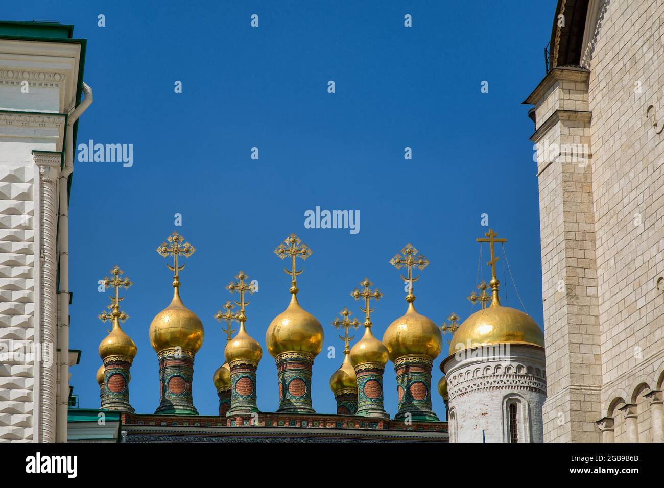 Iglesia de la posición del manto de la Madre de Dios en las Blachernae del Kremlin de Moscú, Moscú, Rusia Foto de stock