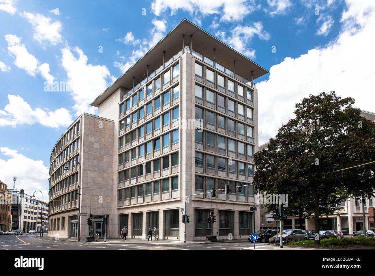 El edificio del antiguo Herstatt-Bank en el distrito financiero, Colonia, Alemania. Das Gebaeude der ehemaligen Herstatt-Bank im Bankenviertel, Koe Foto de stock