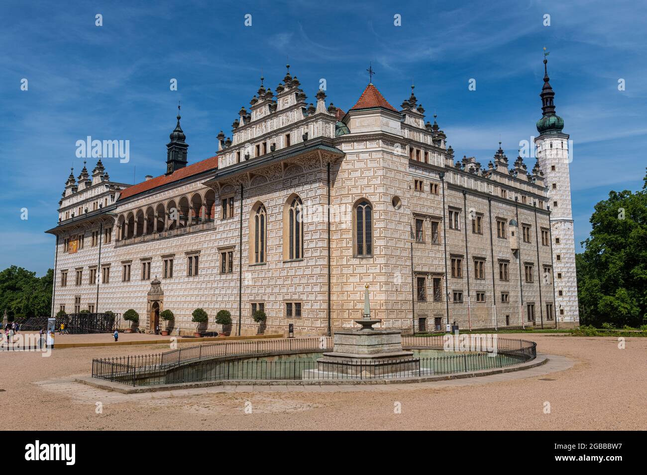 Palacio renacentista en Litomysl, Patrimonio de la Humanidad de la UNESCO, República Checa, Europa Foto de stock