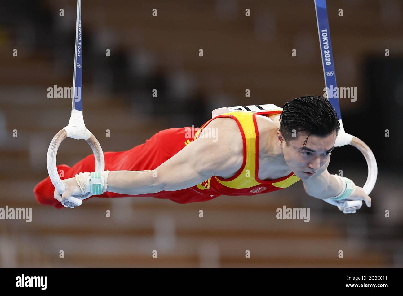 Adolescente chino Liu encabeza clasificación en aros en Mundial de Gimnasia  (2)