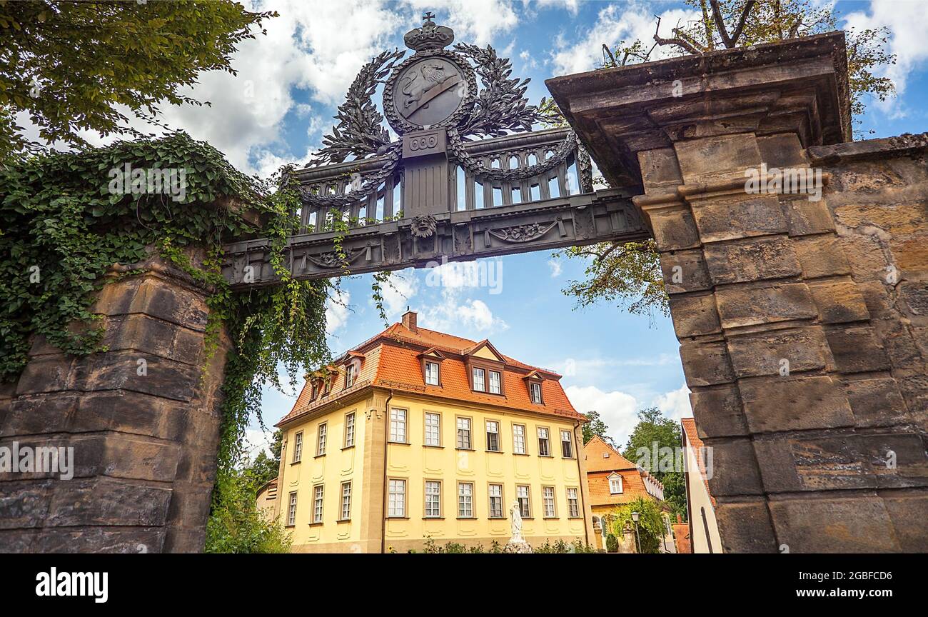La Puerta de Hierro en Bamberg Alta Franconia Baviera Foto de stock