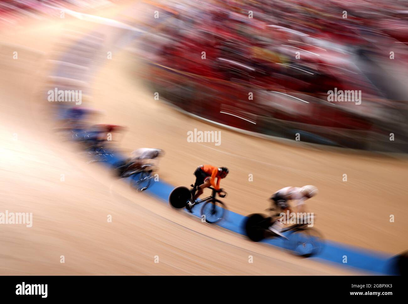 Juegos Olímpicos de Tokio 2020 - Ciclismo - Pista - Omnium Masculino - Carrera  Tempo - Velódromo de Izu, Shizuoka, Japón -