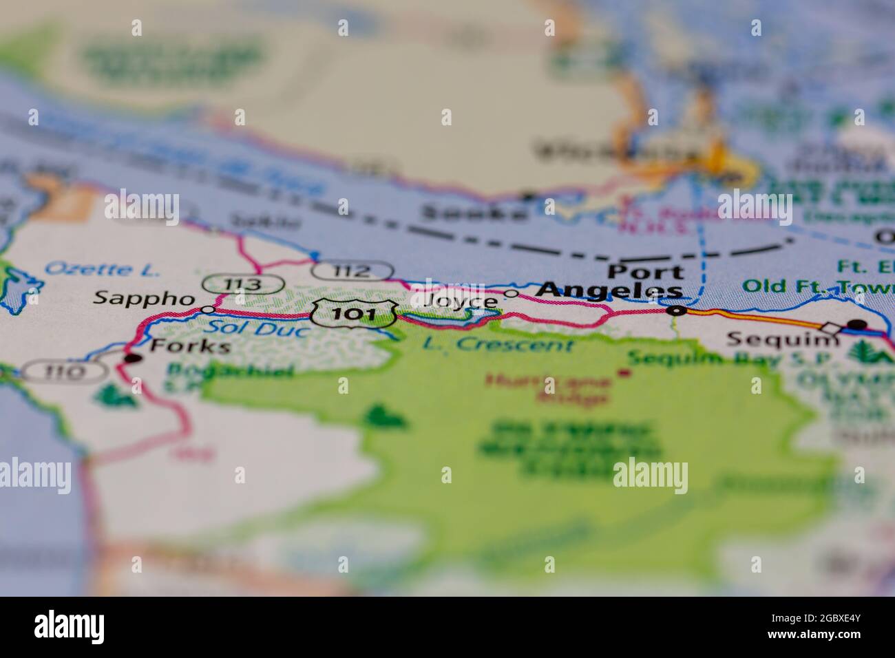 Mapa del estado de joyce washington fotografías e imágenes de alta