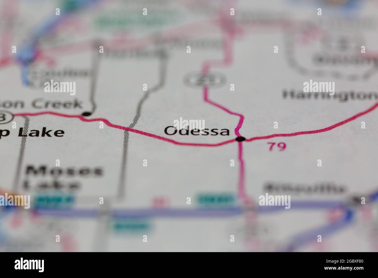 Mapa del estado de odessa washington fotografías e imágenes de alta resolución Alamy