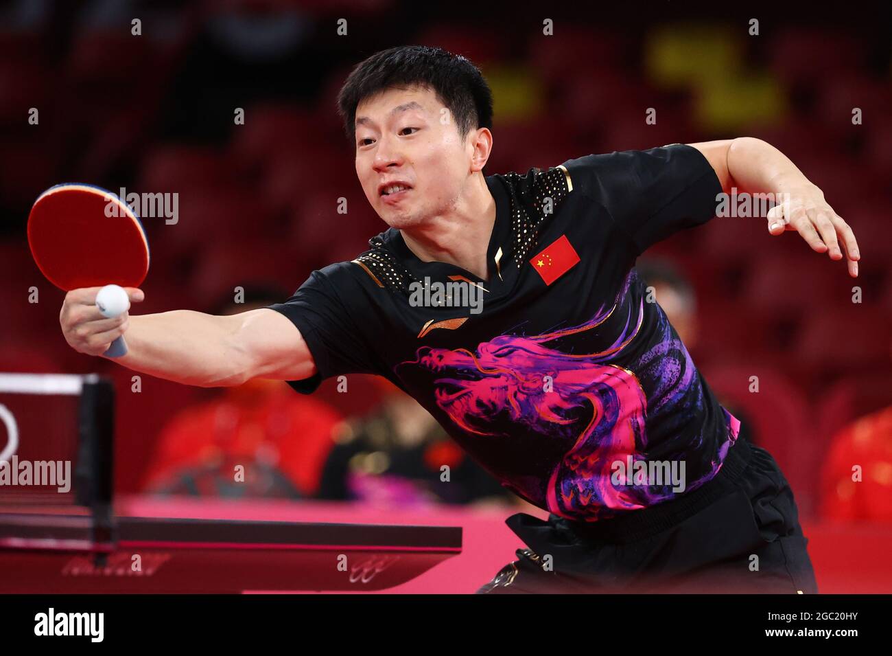 Juegos Olímpicos de Tokio 2020 - Mesa de ping pong - Equipo Masculino -  Medal de Oro - Gimnasio Metropolitano de Tokio - Tokio, Japón - 6 de agosto  de 2021. Ma