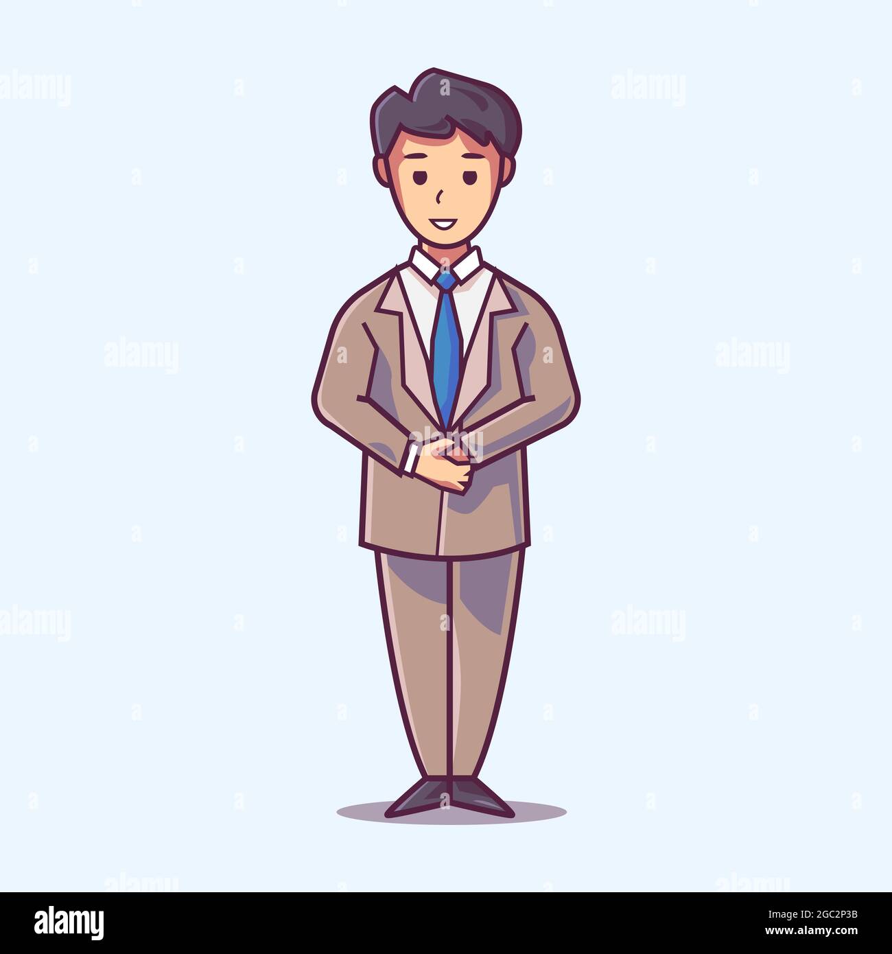 Profesión Mascota de carácter: Abogado. Ilustración de estilo de dibujos  animados Imagen Vector de stock - Alamy
