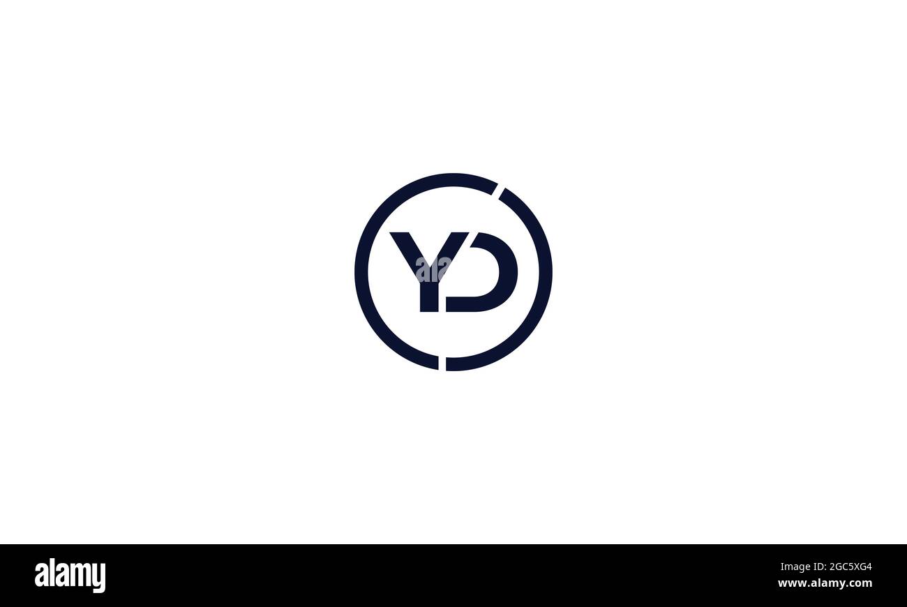 Plantilla De Logotipo De Marca De Letra Abstracta Yd Y Dy O Y Y D Para Empresas Imagen Vector De
