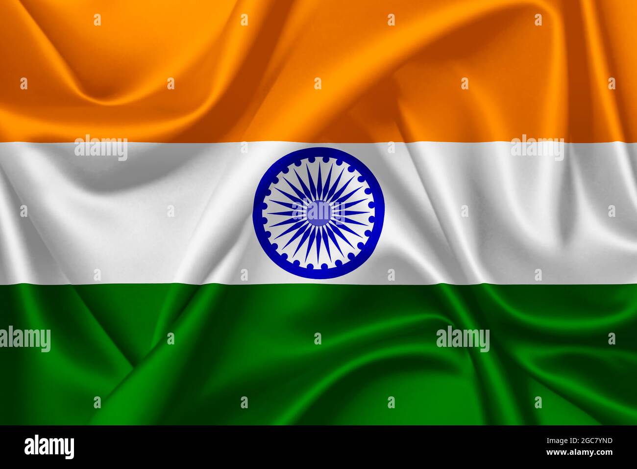 Bandera de la India, colores oficiales y proporción correctamente. Bandera  nacional de la India Fotografía de stock - Alamy