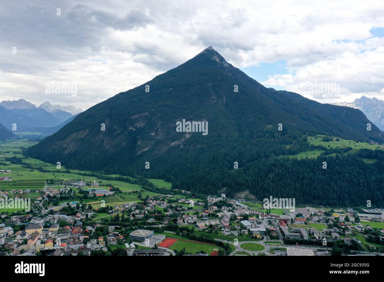 Imst Tirol, Sommer Urlaub Tirol Foto de stock
