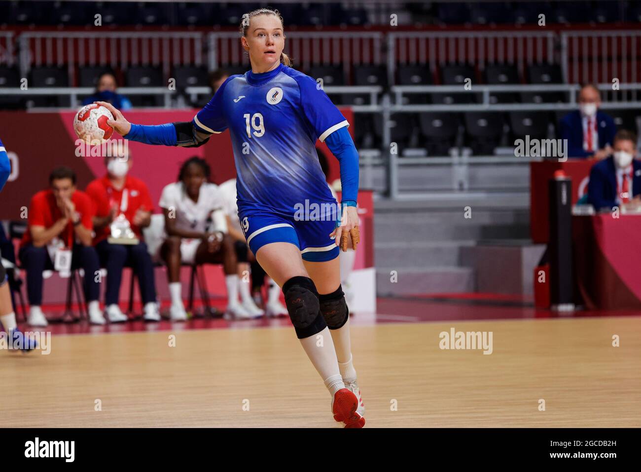 TOKIO, JAPÓN - 8 DE AGOSTO: Kseniia Makeeva de Rusia compitiendo en la Final de la Mujer durante los Juegos Olímpicos de Tokio 2020 en el Estadio Nacional de Yoyogi el 8 de agosto de 2021 en Tokio, Japón (Foto de PIM Waslander/Orange Pictures) Foto de stock