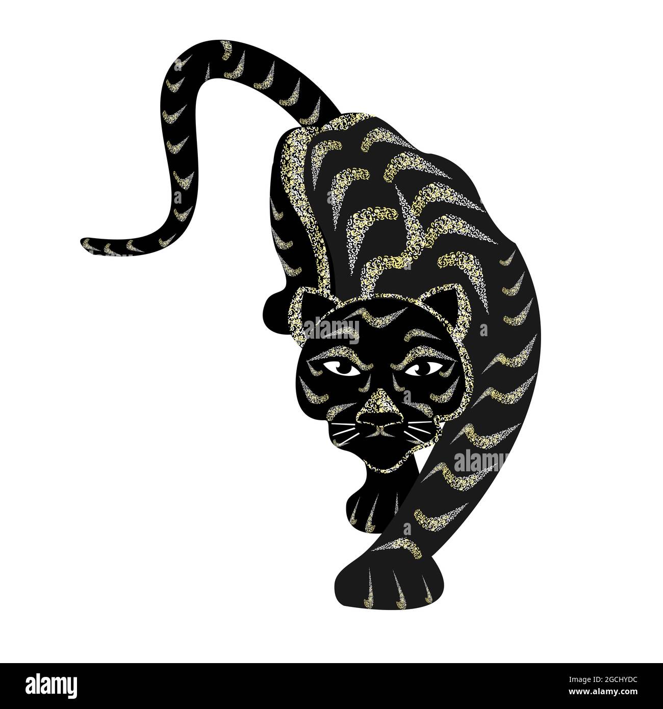 Ilustración Del Símbolo Oriental Del Tigre De 2022. Feliz Año Nuevo Chino  Calendario Lunar Animal. Elemento De Tradición Asiática. Ilustraciones svg,  vectoriales, clip art vectorizado libre de derechos. Image 169399382