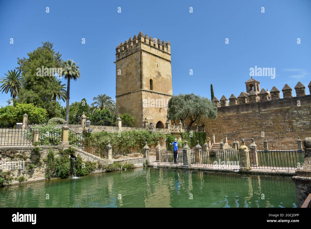 Córdoba Andalucía España jardines del Alcázar de los reyes cristianos 2021 Foto de stock