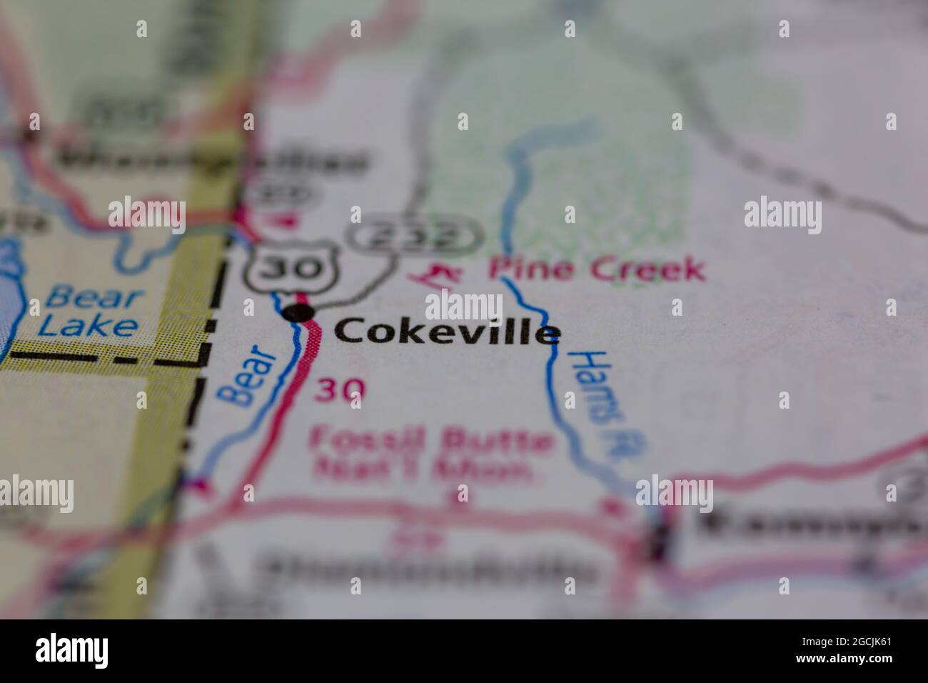 Mapa de cokeville wyoming fotografías e imágenes de alta resolución Alamy