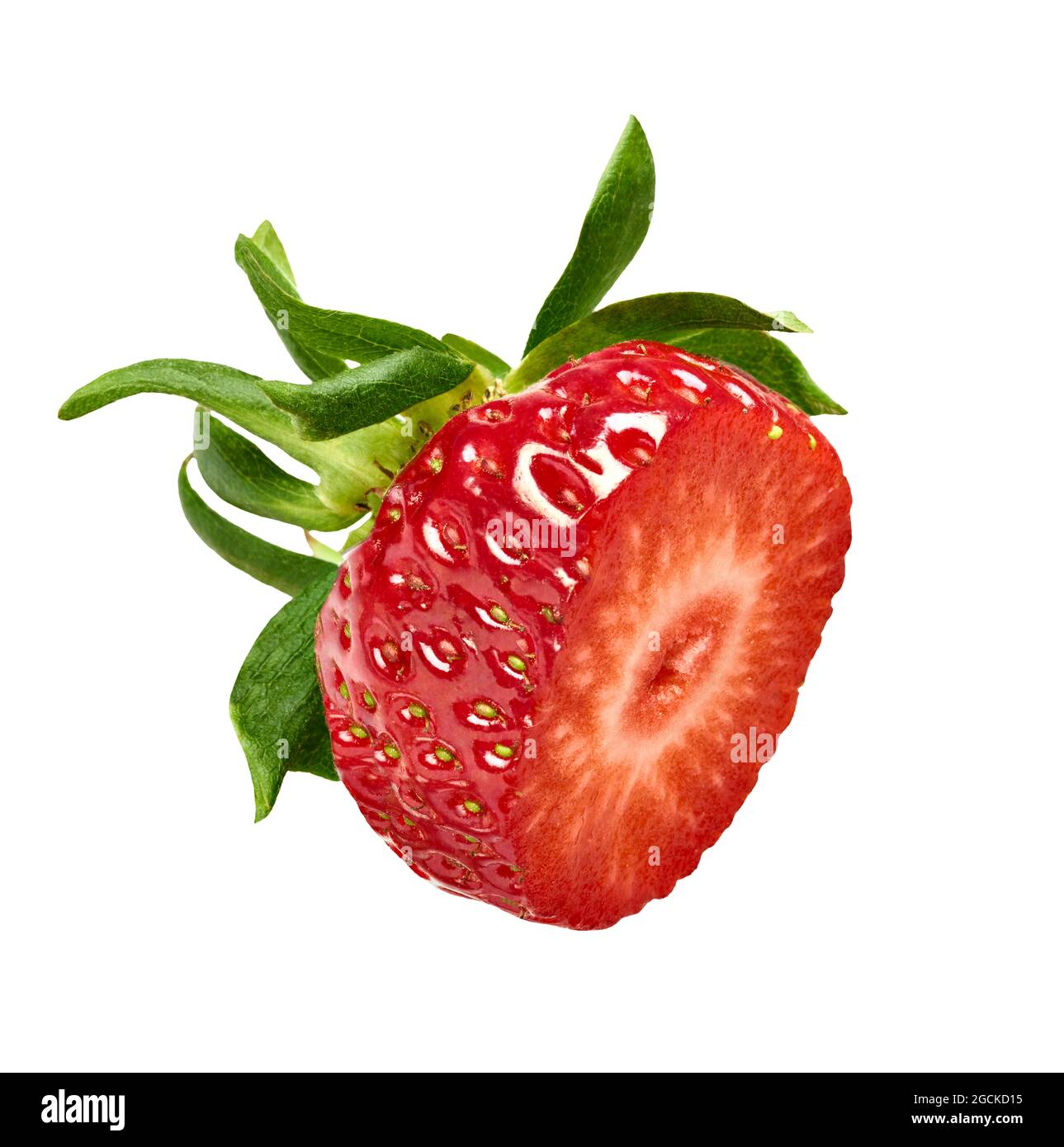 srtawberry frutos rojos frutos frescos de bayas alimentos maduros orgánicos jugosa dulce frescura Foto de stock