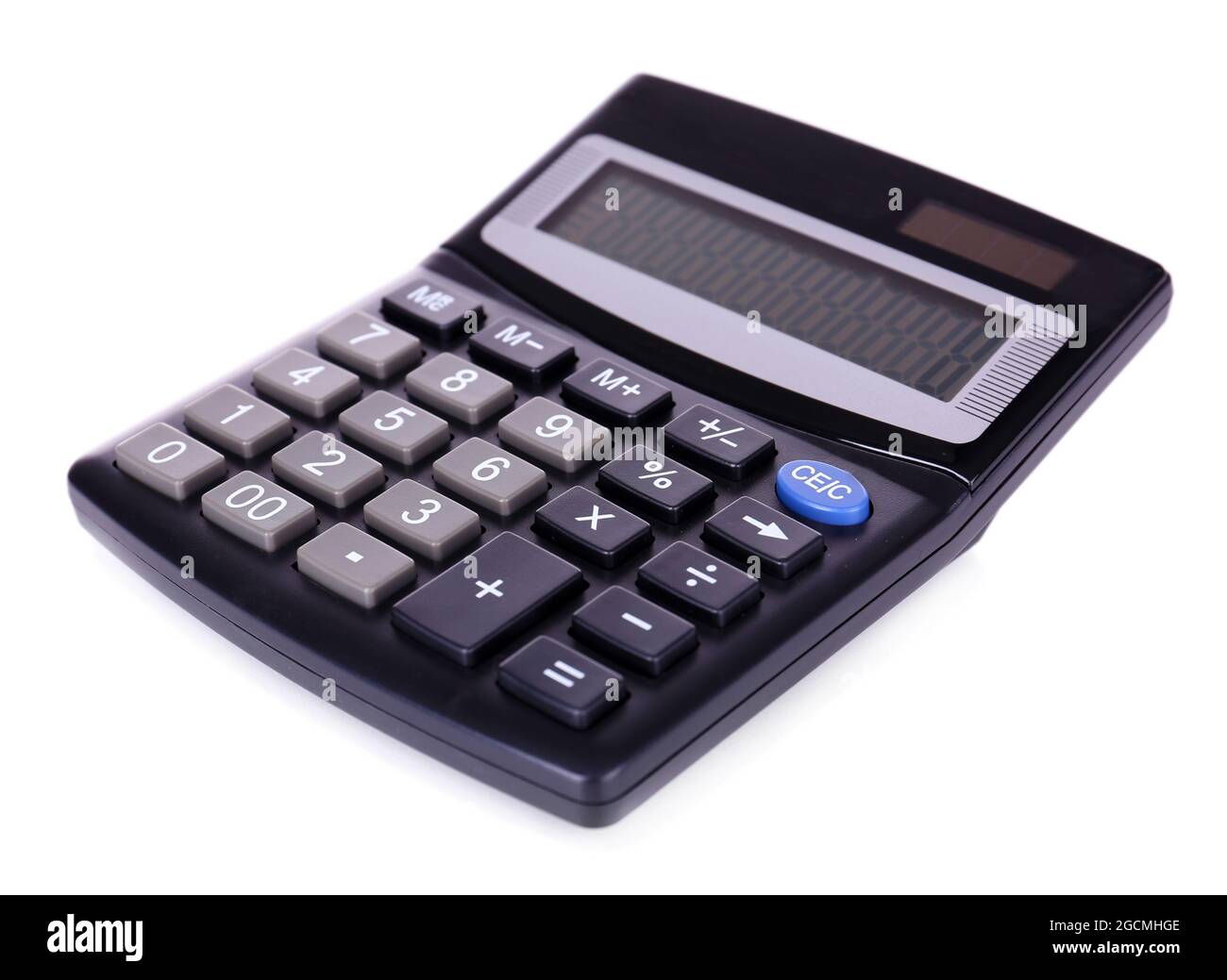 Calculadora digital aislada sobre blanco Fotografía de stock - Alamy