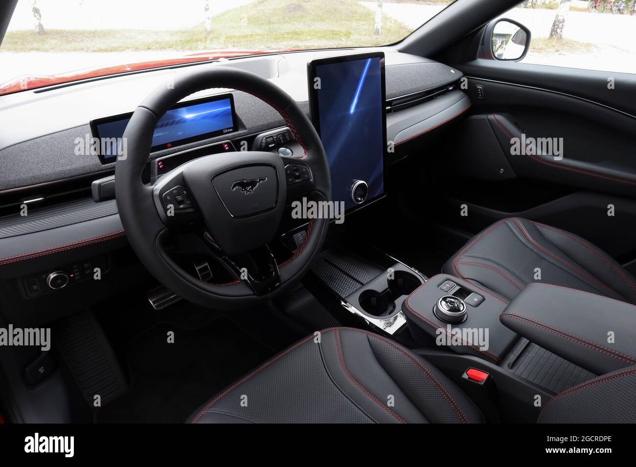 Ford Mustang Mach E Interior Fotografia De Stock Alamy
