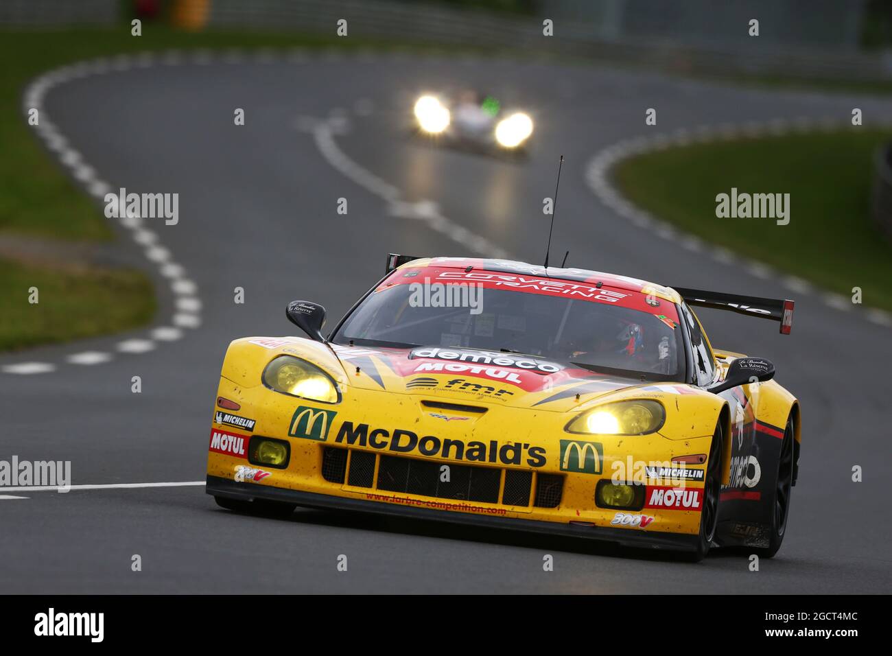 Phillippe Dumas (FRA) / Manuel Rodrigues (FRA) / Cooper MacNeil (USA)  Concurso Larbre Chevrolet Corvette C6-ZR1. Le Mans 24 horas de carrera,  sábado 22nd de junio de 2013. Le Mans, Francia Fotografía