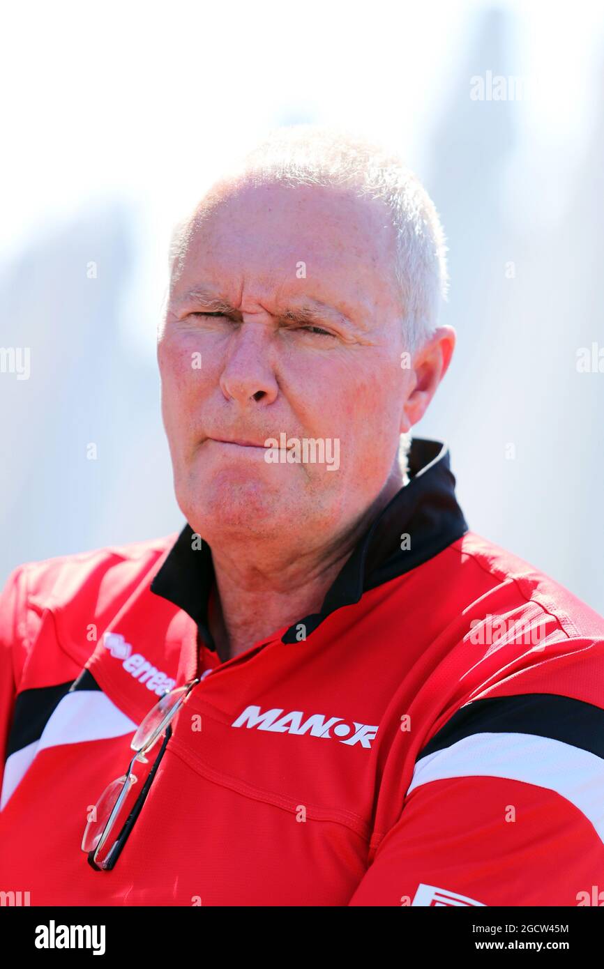 John Booth (GBR) Manor F1 Equipo Director. Gran Premio de Australia, miércoles 11th de marzo de 2015. Albert Park, Melbourne, Australia. Foto de stock