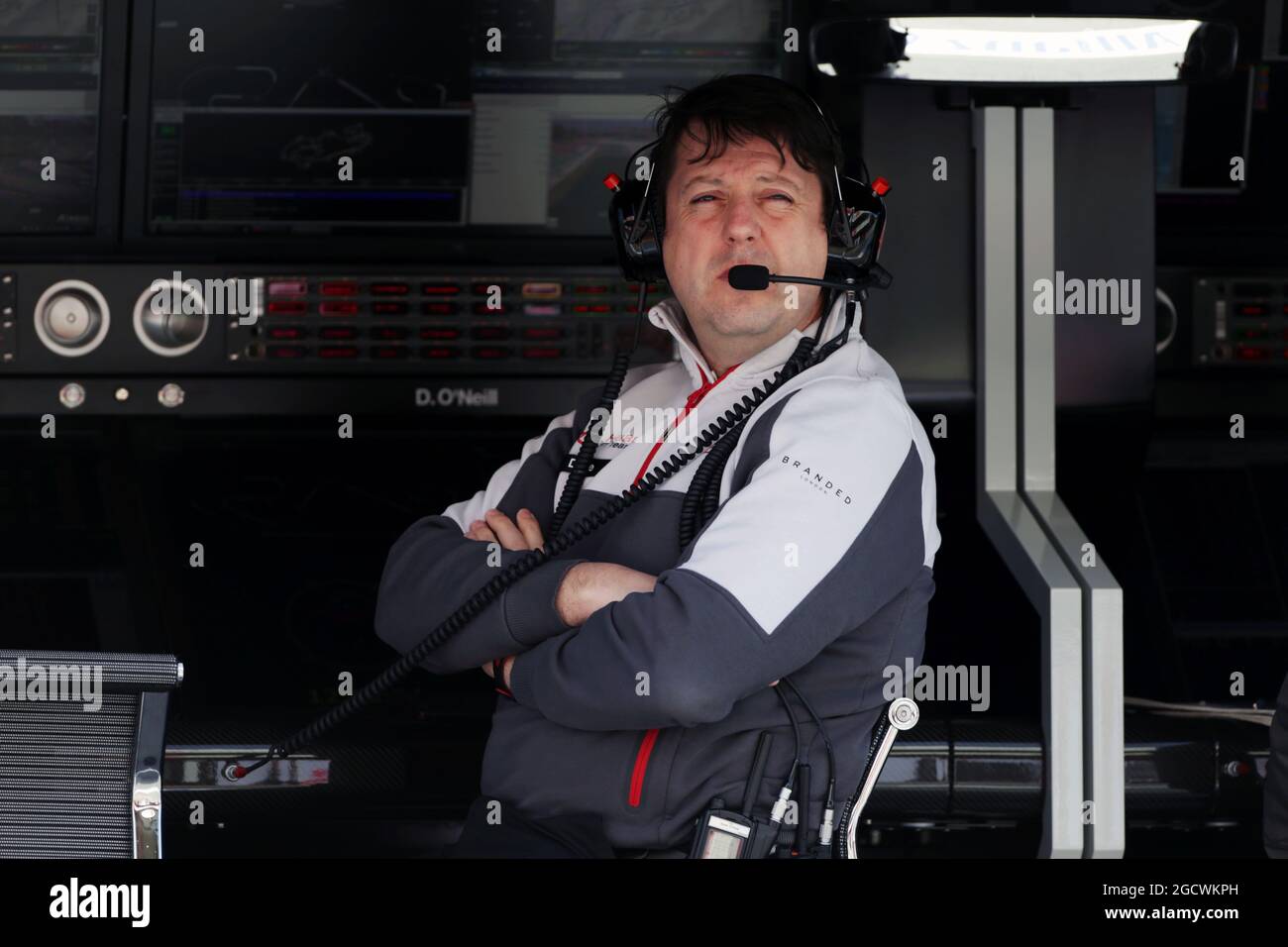Dave O'Neill (GBR) Haas F1 Gerente del equipo. Prueba de Fórmula Uno, día 3, jueves 3rd de marzo de 2016. Barcelona, España. Foto de stock