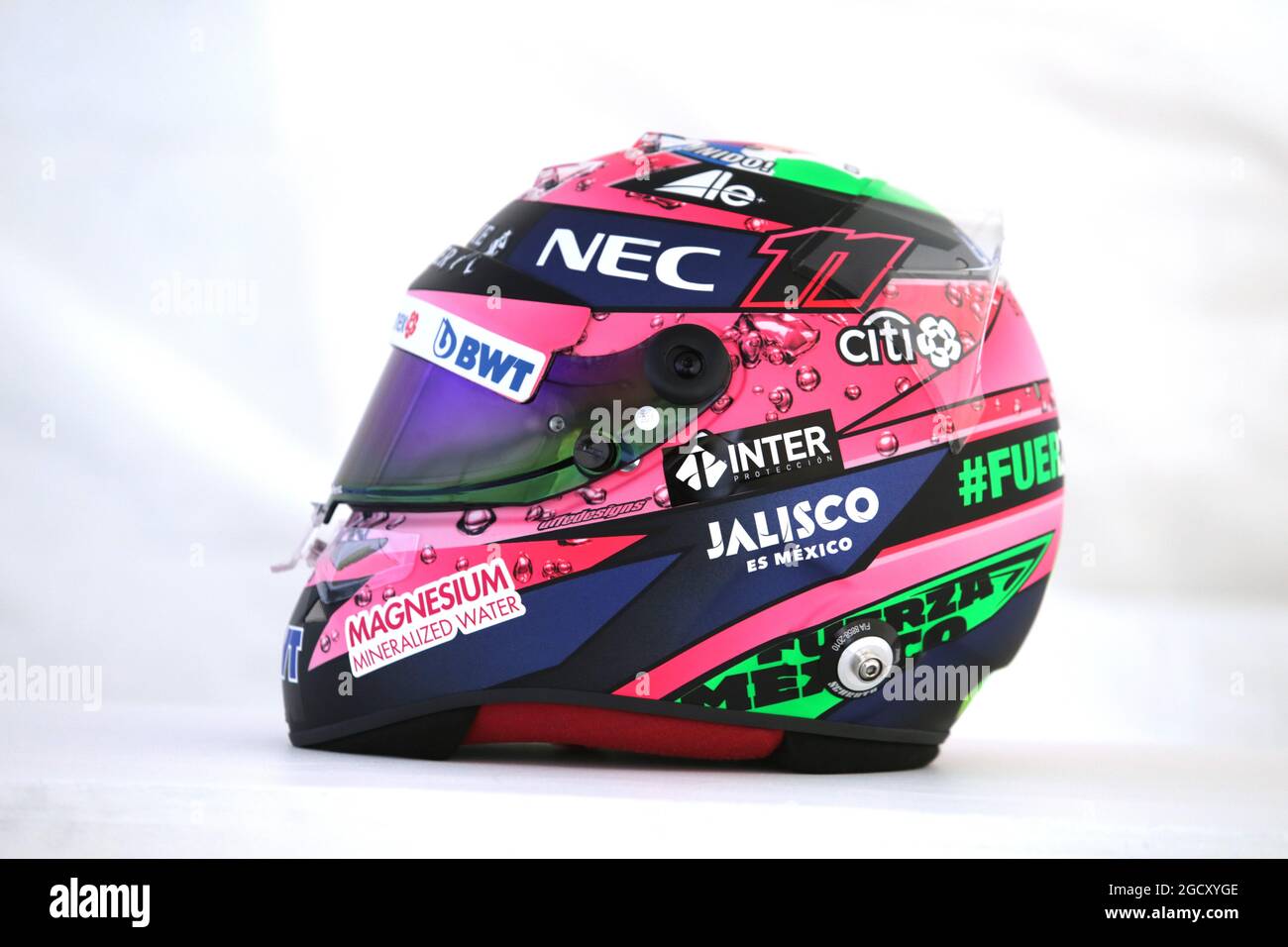 El casco de Sergio Pérez (MEX) Sahara Fuerza India F1. Gran Premio de  México, miércoles 25th de octubre de 2017. Ciudad de México, México  Fotografía de stock - Alamy