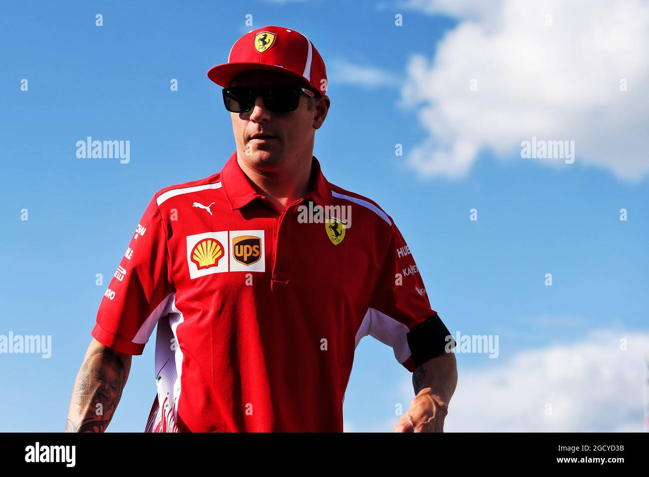 Kimi Raikkonen (FIN) Ferrari. Gran Premio de Hungría, jueves 26th de julio de 2018. Budapest, Hungría. Foto de stock