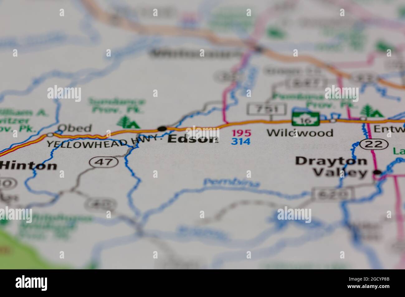 Mapa de edson alberta fotografías e imágenes de alta resolución Alamy
