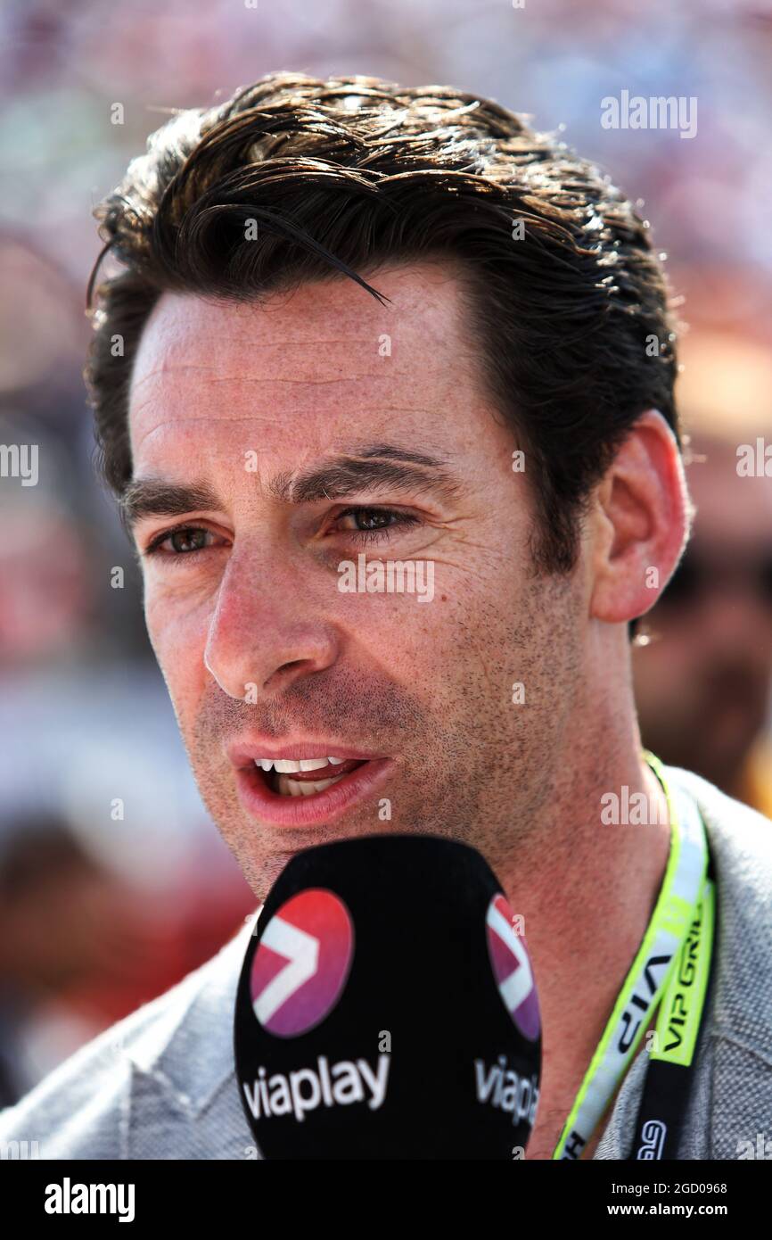 Simon Pagenaud (FRA) Equipo Penske IndyCar Driver en la red. Gran Premio de Hungría, domingo 4th de agosto de 2019. Budapest, Hungría. Foto de stock